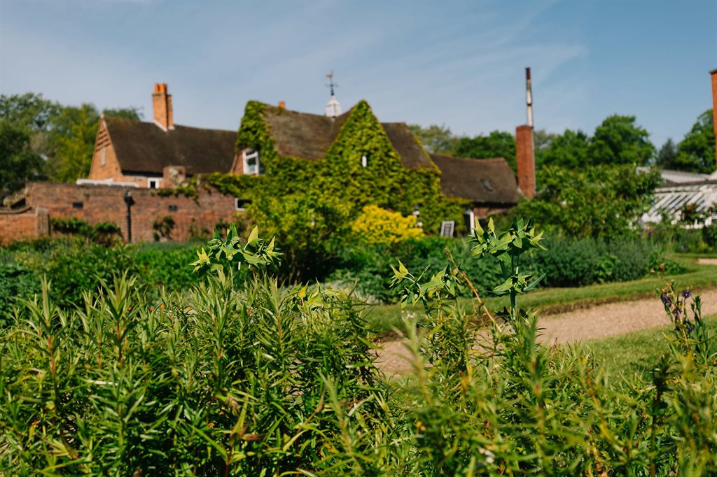 Winterbourne house from across the garden