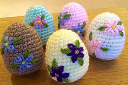 Crochet eggs