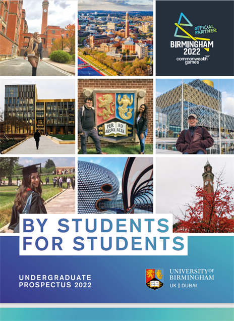 Undergraduate Prospectus 2022 Front Page