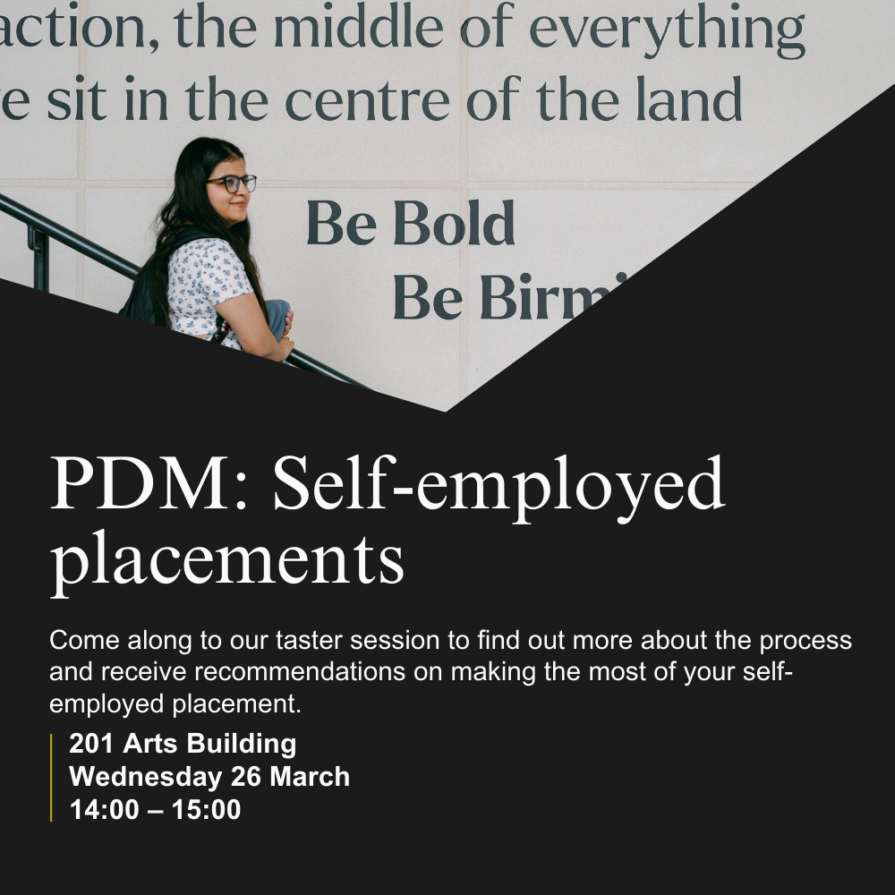 PDM self-employed placements