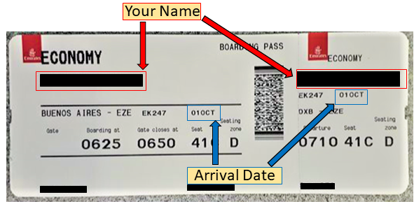 Boarding pass real one
