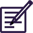 Notepad and pen icon